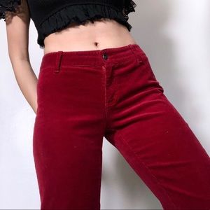 Red corduroy Dickies pants